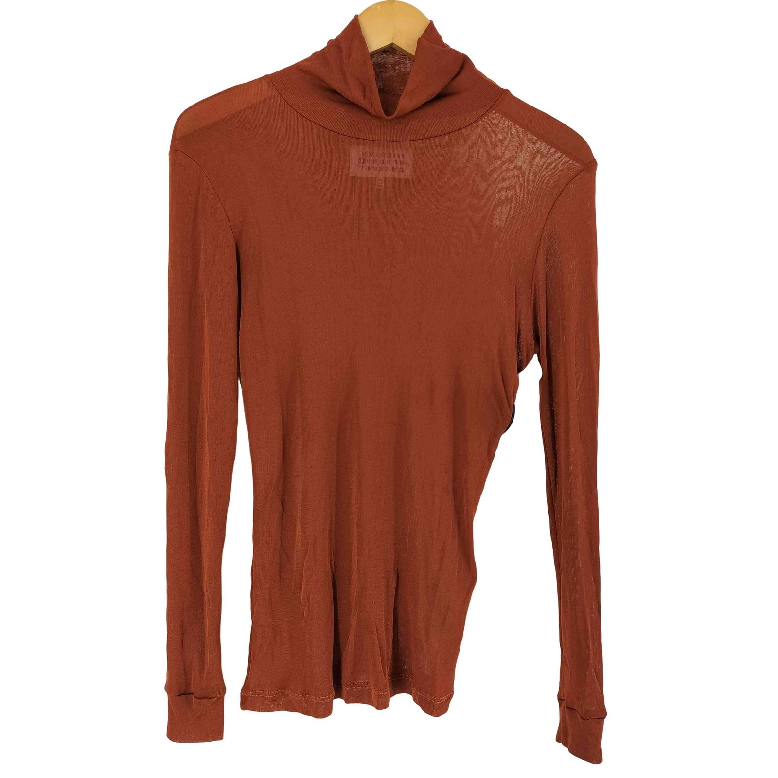 メゾンマルジェラ Maison Margiela シースルー ハイネック長袖カットソー レディース import：XS