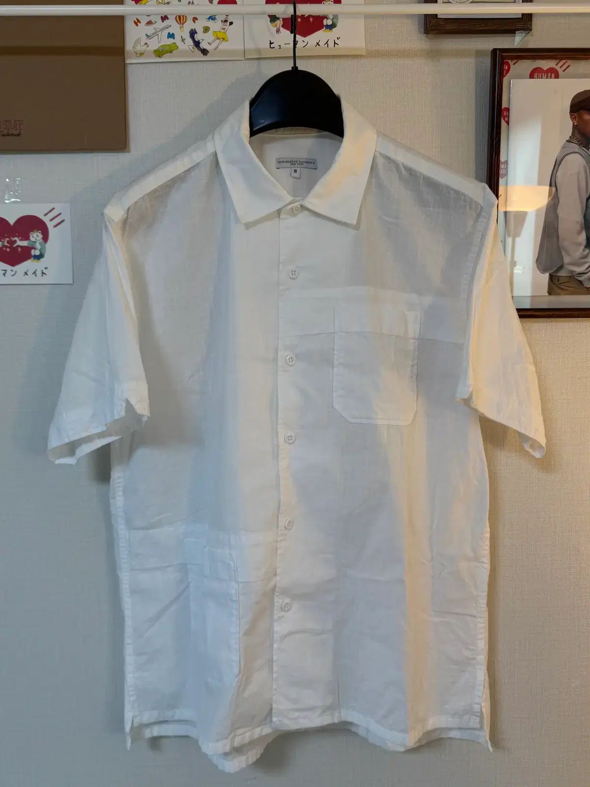 (S)ENGINEERED GARMENTS エンジニアードガーメンツ コットン 半袖 シャツ 白