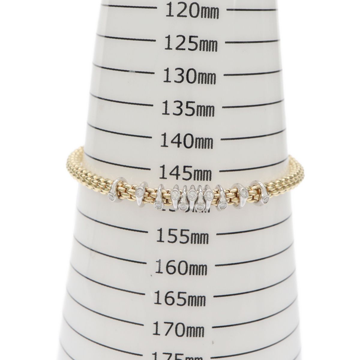早い者勝ち 美品 FOPE フォッペ 750WG メッシュチェーン ブレスレット 