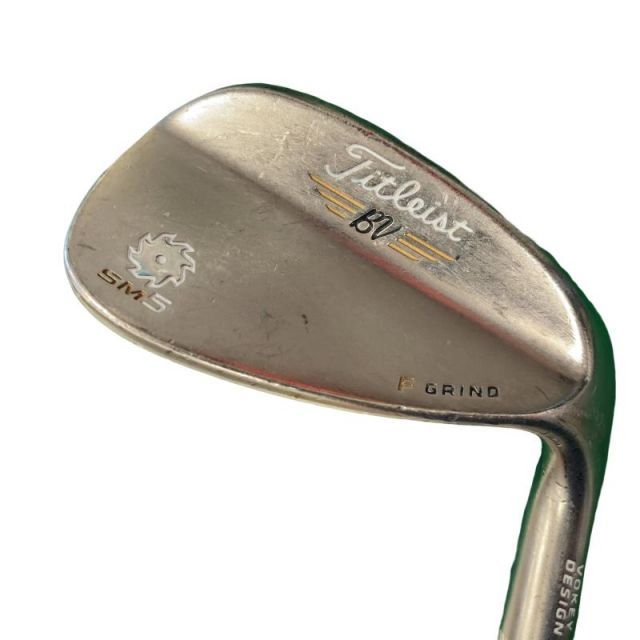 【中古】 タイトリスト VOKEY SPIN MILLED SM5 ゴールドニッケル 50°/12°F ウェッジ WG Dynamic Gold (フレックスS) メンズ 男性用 右利き 右用 Cランク ゴルフクラブ