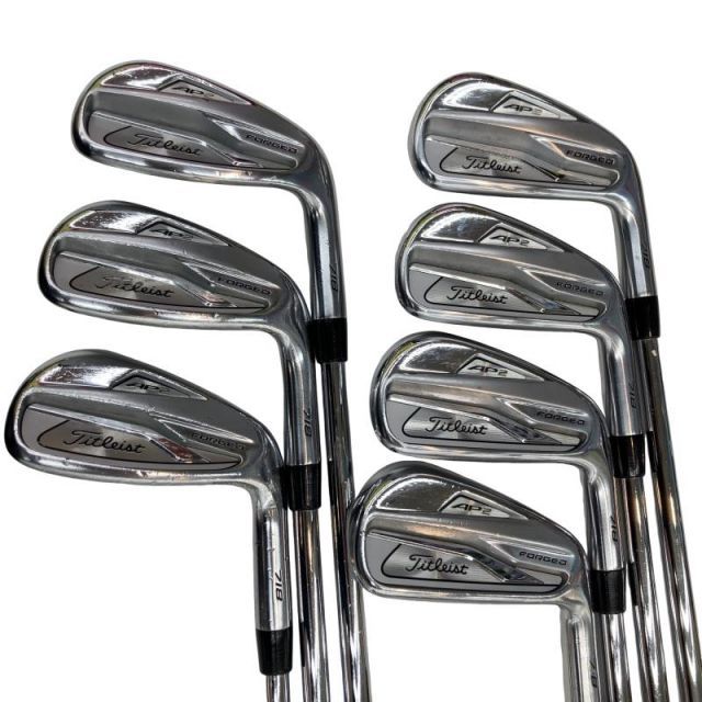 【中古】 タイトリスト Titleist AP2 718 8S アイアンセット IR 純正特注シャフト (フレックスS) メンズ 男性用 右利き 右用 Cランク ゴルフクラブ