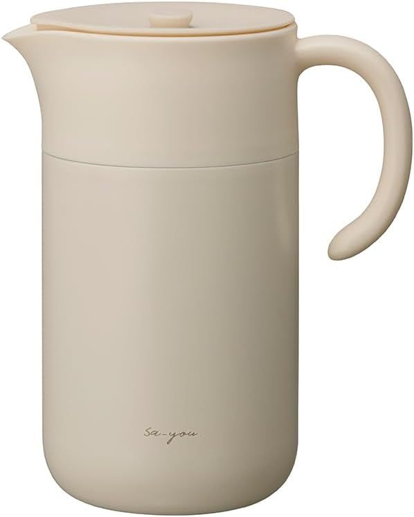 【新品・2営業日で発送】DOSHISHA ドウシシャ ドウシシャ ピッチャー 白湯専科 1.0L 吸熱構造 ON℃ZONE（オンドゾーン） OZSP1.0PB(ピンクベージュ)