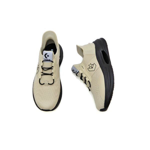 CONVERSE コンバース スリッポン スニーカー メンズ 脱ぎ履きが楽 ランニング ハンズフリー CAVESTAR SLIT SLIDE ベージュ/ブラック 2026年夏 新作 送料無料
