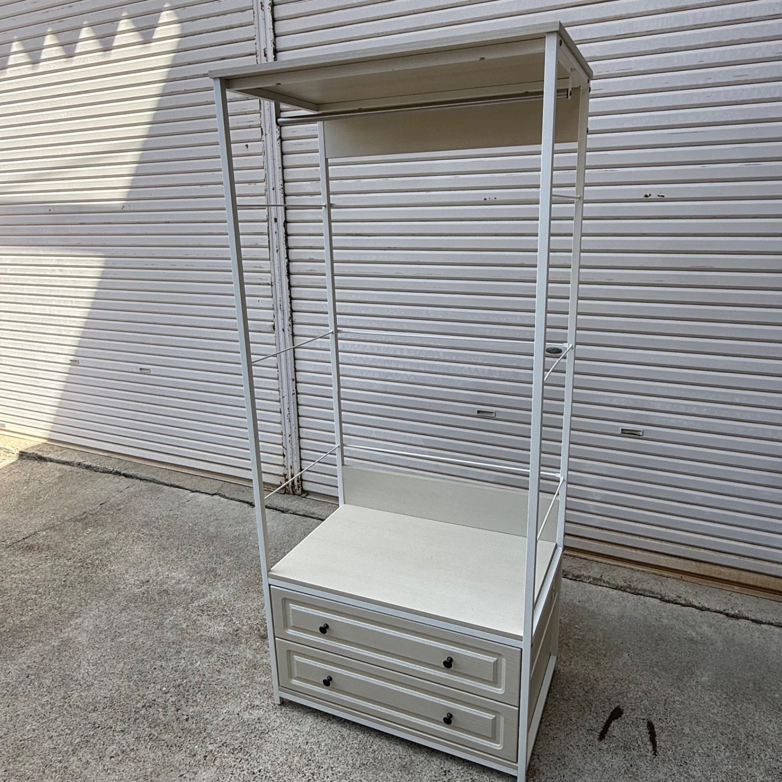 ハンガーラック ニトリ Nキャセイ 1880 WHW 美品 引出し付き ワード 