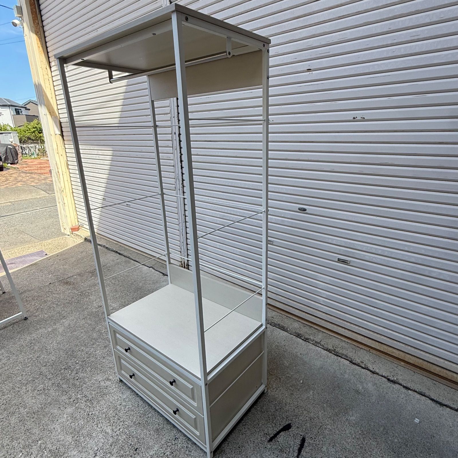 ハンガーラック ニトリ Nキャセイ 1880 WHW 美品 引出し付き ワード