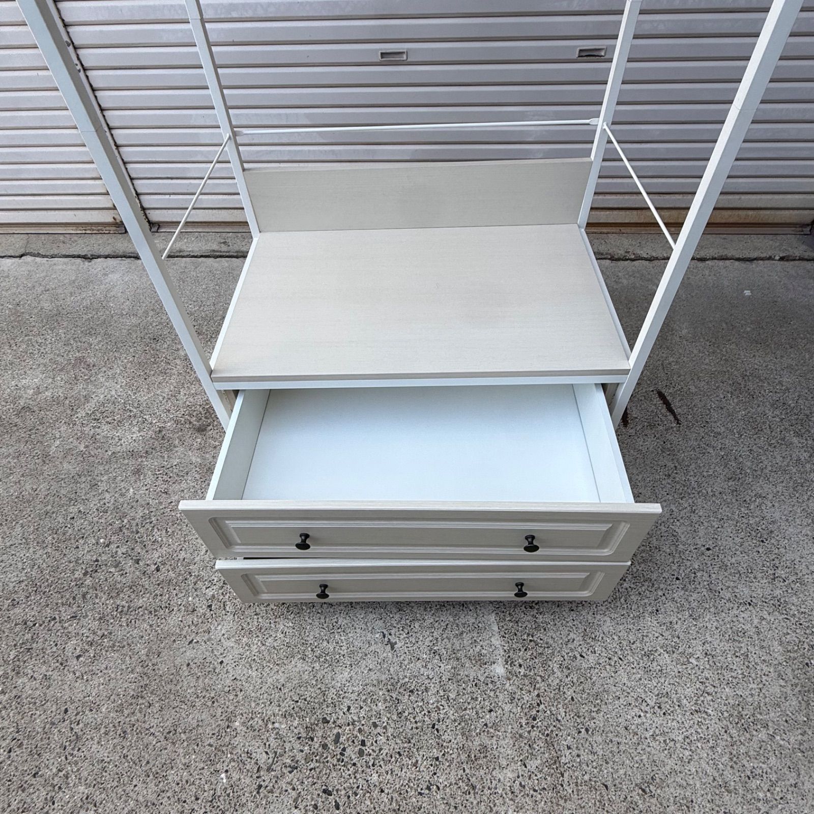 ハンガーラック ニトリ Nキャセイ 1880 WHW 美品 引出し付き ワード 