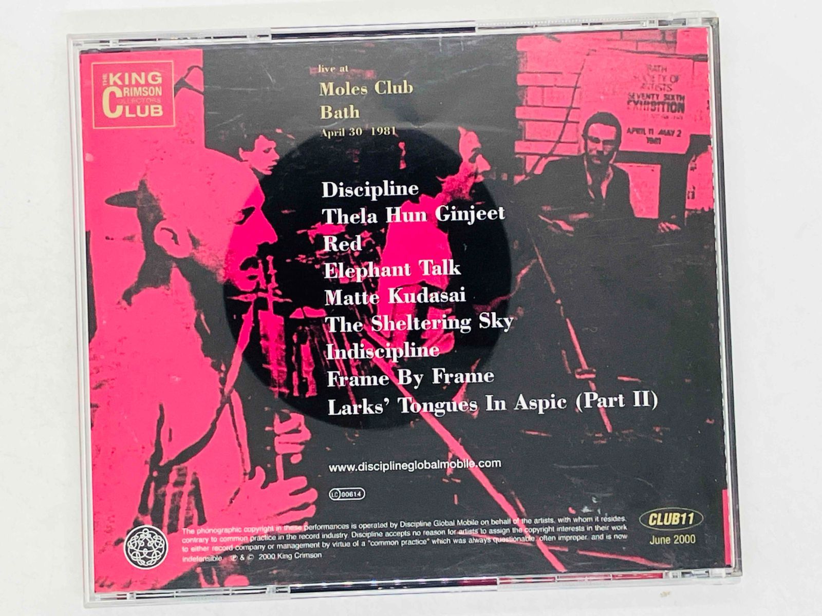 CD King Crimson / Discipline - Live At Moles Club 1981 / キング 