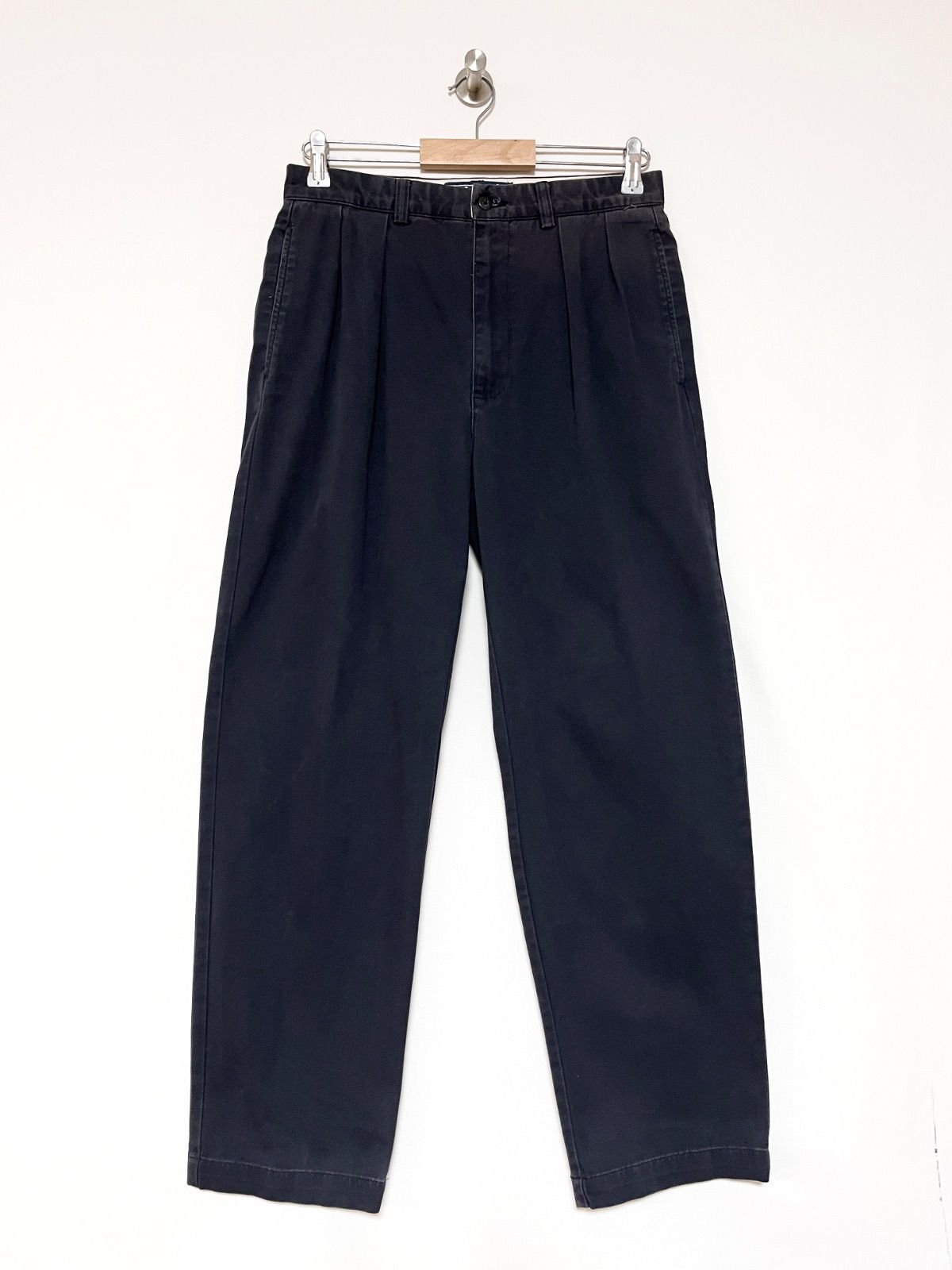 Polo RALPH LAUREN】90s ANDREW 2タック チノパンツ 30/30 ネイビー