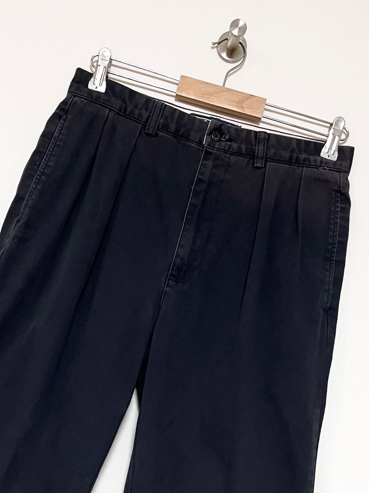Polo RALPH LAUREN】90s ANDREW 2タック チノパンツ 30/30 ネイビー