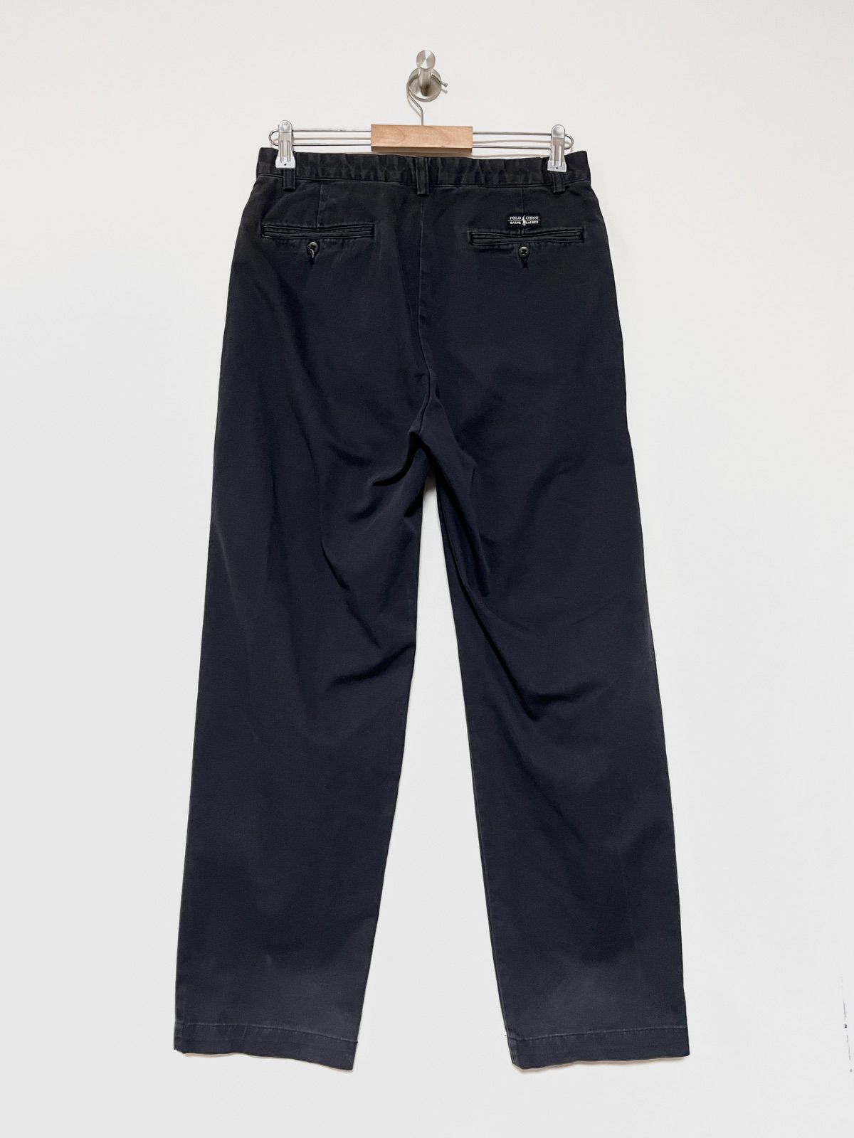 Polo RALPH LAUREN】90s ANDREW 2タック チノパンツ 30/30 ネイビー