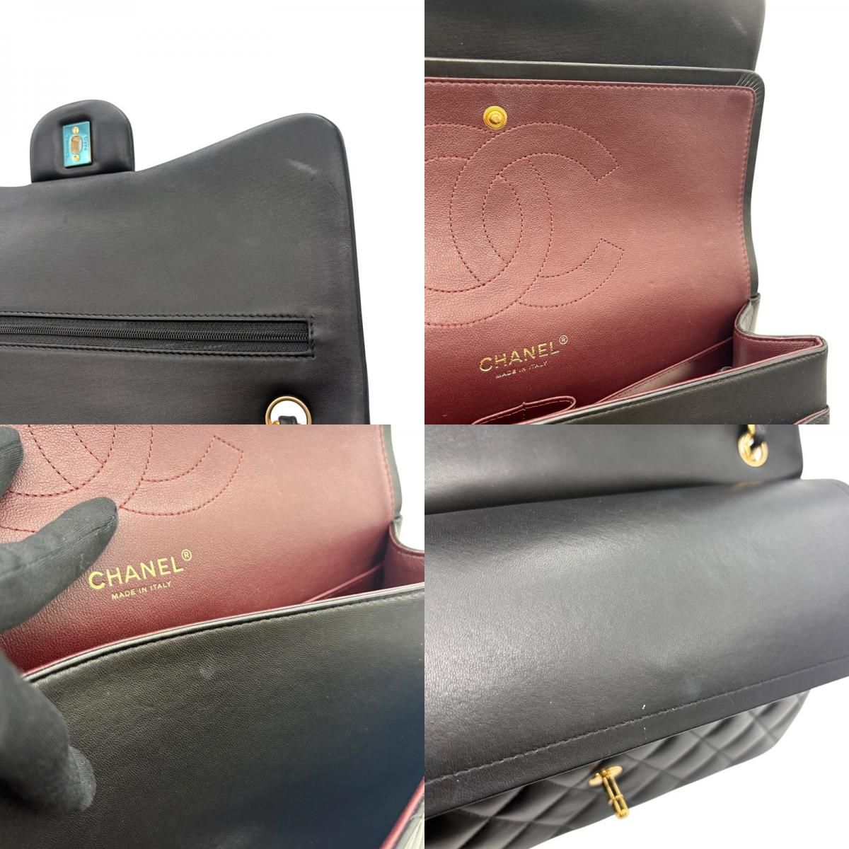 シャネル CHANEL マトラッセ30 A58600 ブラック ゴールド金具 ラムスキン レディース ショルダーバッグ