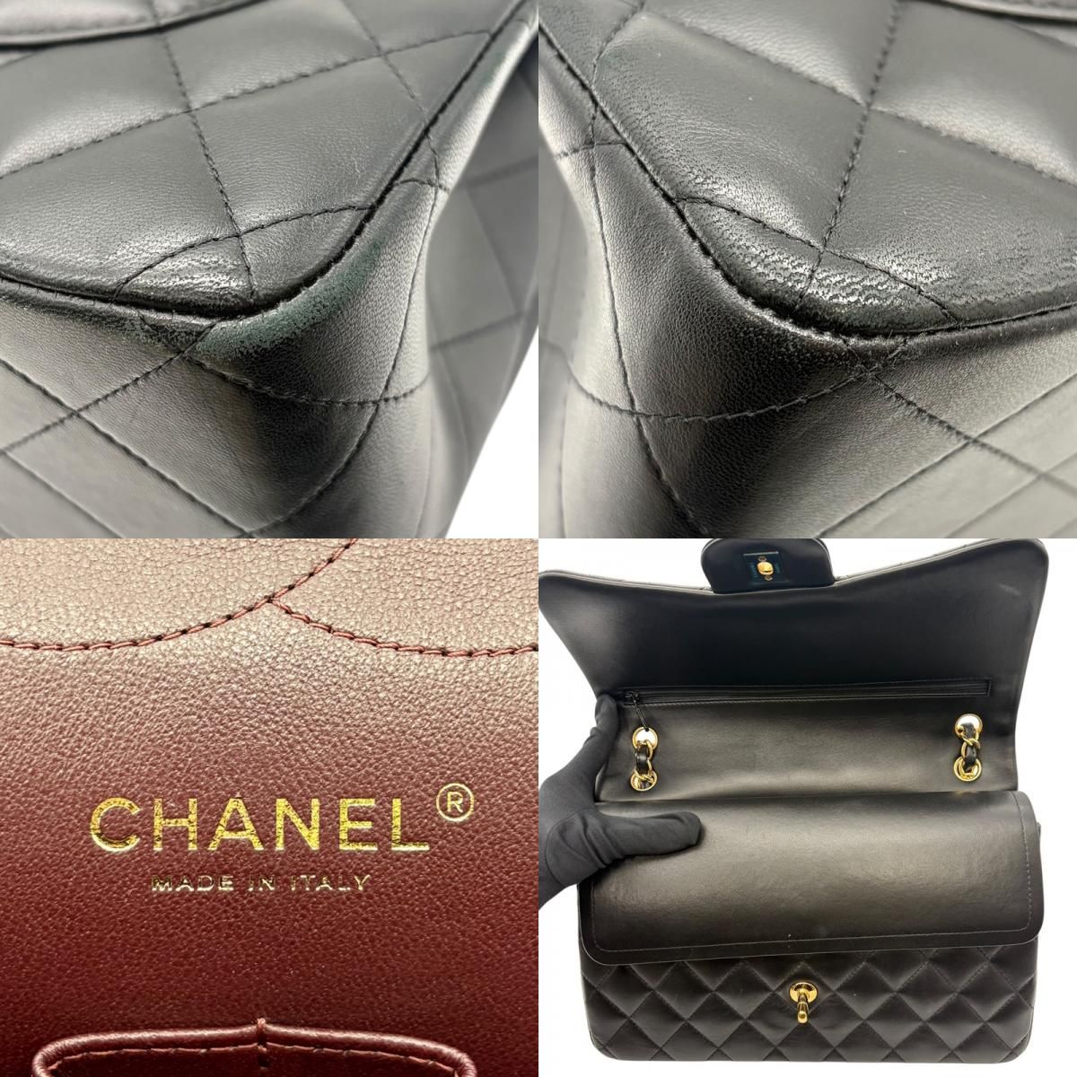 シャネル CHANEL マトラッセ30 A58600 ブラック ゴールド金具 ラムスキン レディース ショルダーバッグ