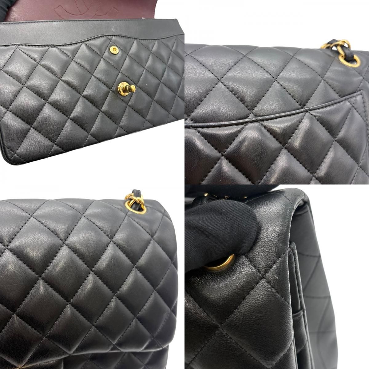 シャネル CHANEL マトラッセ30 A58600 ブラック ゴールド金具 ラムスキン レディース ショルダーバッグ