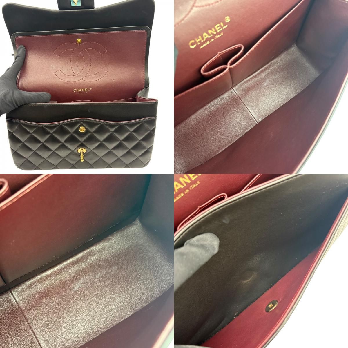 シャネル CHANEL マトラッセ30 A58600 ブラック ゴールド金具 ラムスキン レディース ショルダーバッグ