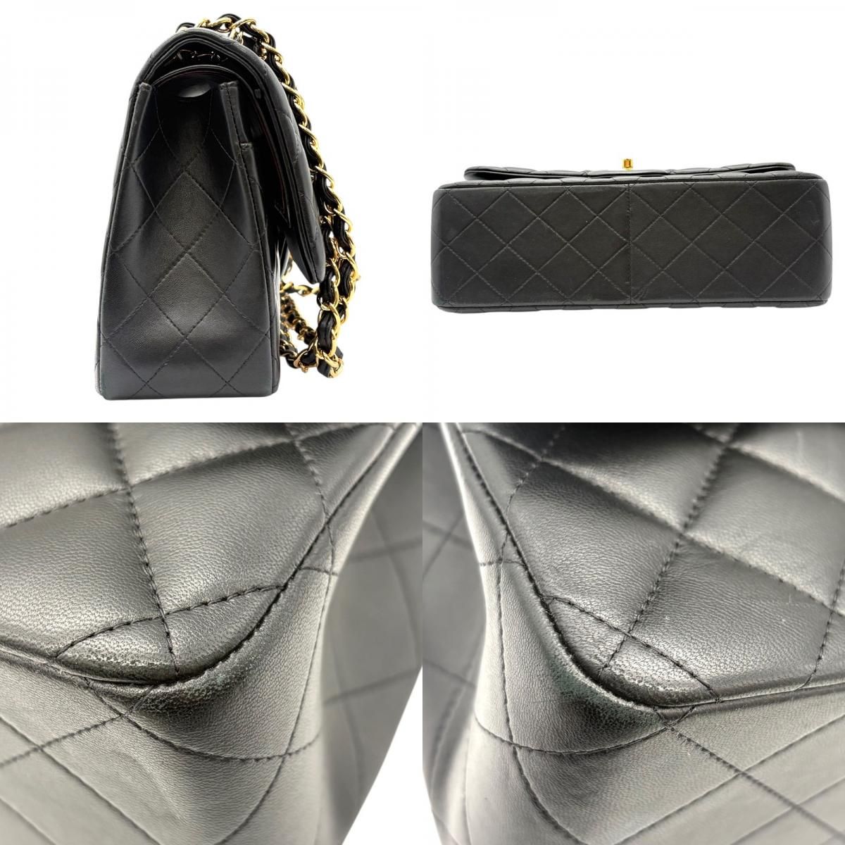 シャネル CHANEL マトラッセ30 A58600 ブラック ゴールド金具 ラムスキン レディース ショルダーバッグ