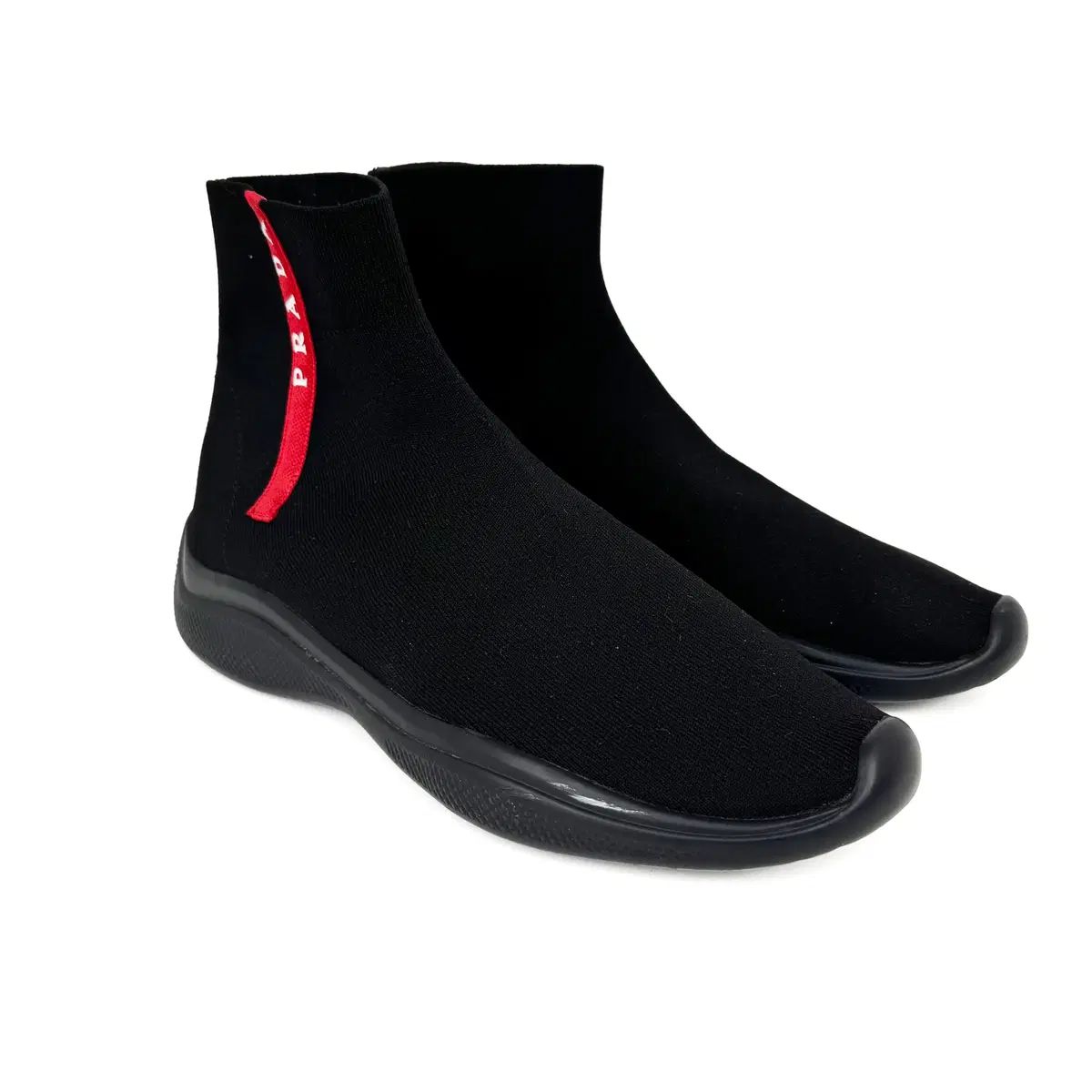 7 5 PRADA プラダ スポーツ LINE ソックス ハイトップ メンズ スニーカー