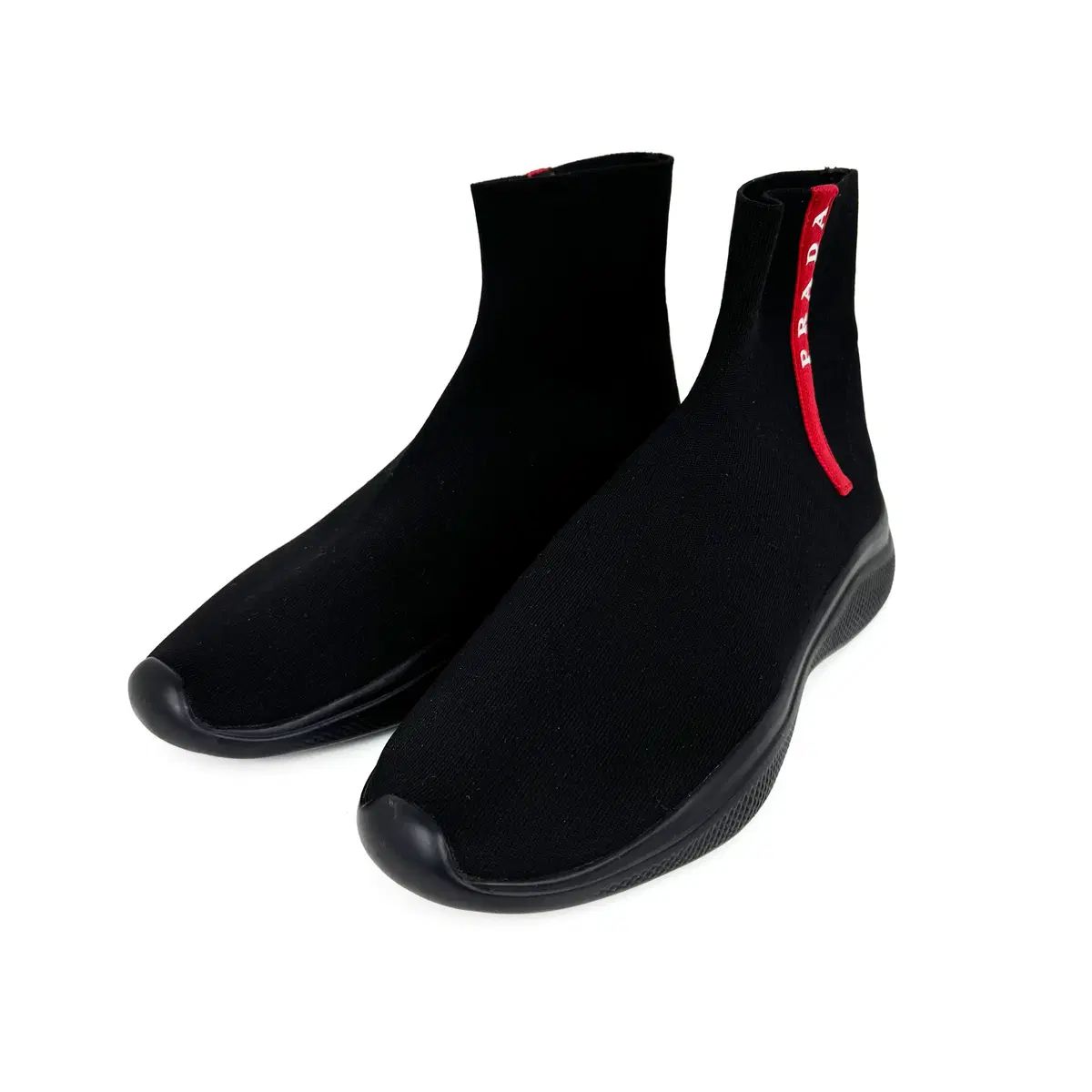 7 5 PRADA プラダ スポーツ LINE ソックス ハイトップ メンズ スニーカー