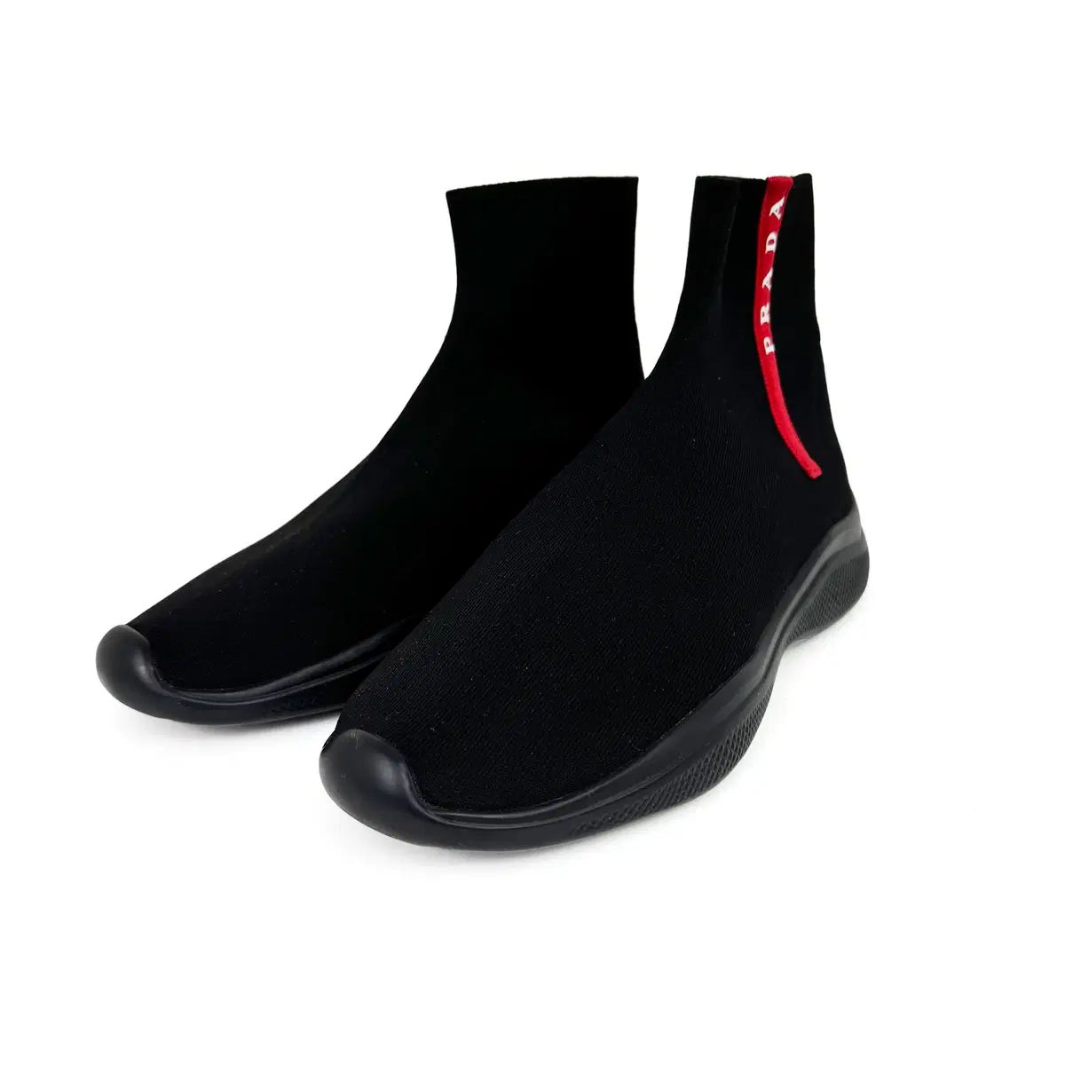 7 5 PRADA プラダ スポーツ LINE ソックス ハイトップ メンズ スニーカー