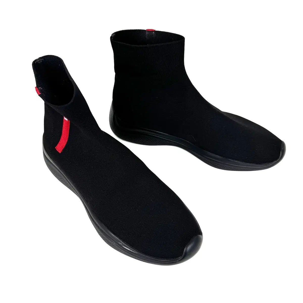 7 5 PRADA プラダ スポーツ LINE ソックス ハイトップ メンズ スニーカー