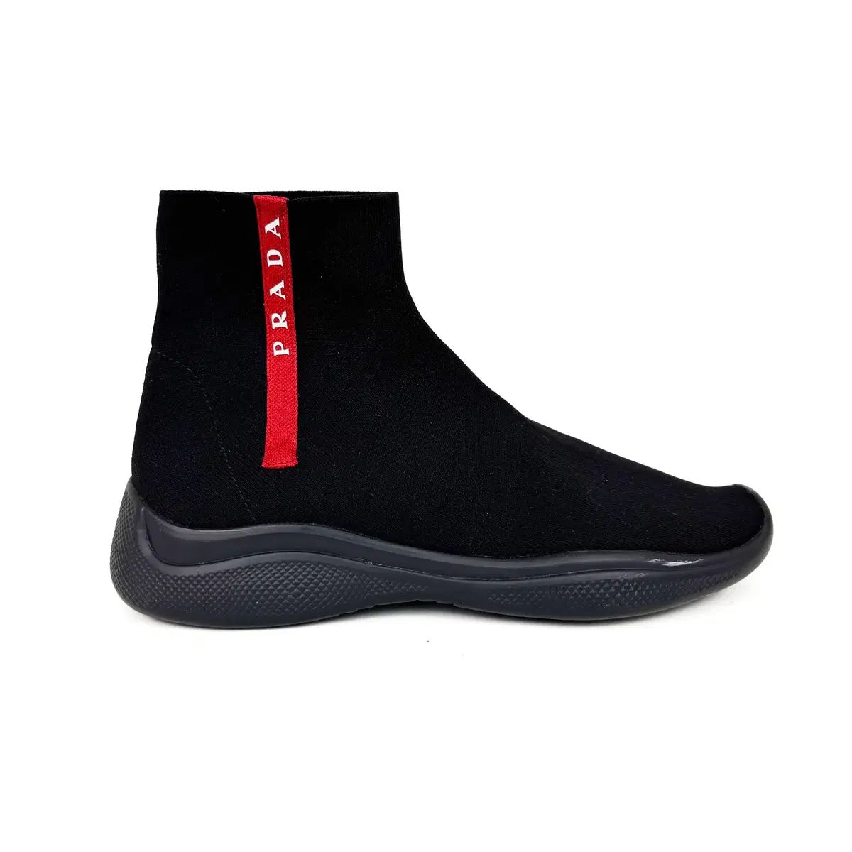 7 5 PRADA プラダ スポーツ LINE ソックス ハイトップ メンズ スニーカー