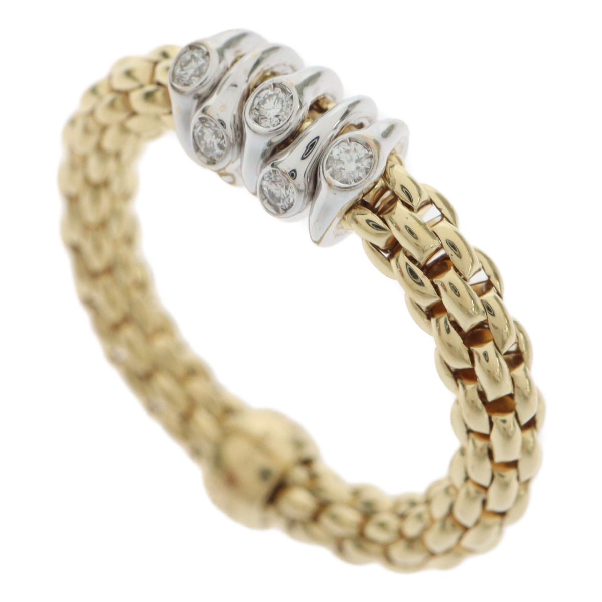 FOPE フォッペ 750 K18 18金イエローゴールド/ホワイトゴールド フォッペリング Flexit フレグジット メッシュリング ダイヤ イタリアンジュエリー 指輪 ジュエリー アクセサリー ブランド 約9号 FOPE フォッペ 750 K18 18金イエローゴールド/ホワイトゴールド フォッペリング Flexit フレグジット メッシュリング ダイヤ イタリアンジュエリー 指輪 ジュエリー アクセサリー ブランド 約9号