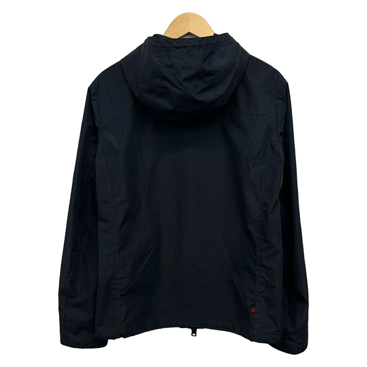 WOOLRICH(ウールリッチ) ブルゾン サイズUSA S メンズ美品 - ダークネイビー 長袖/ジップアップ/フード付き/春/秋 WOOLRICH(ウールリッチ) ブルゾン サイズUSA S メンズ美品 - ダークネイビー 長袖/ジップアップ/フード付き/春/秋