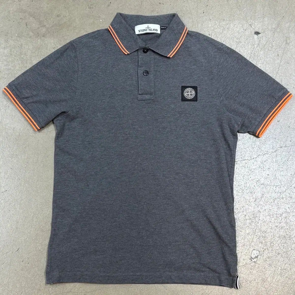 STONE ISLAND ストーンアイランド スリムフィット チャコール KARA（カラ） 半袖Tシャツ S