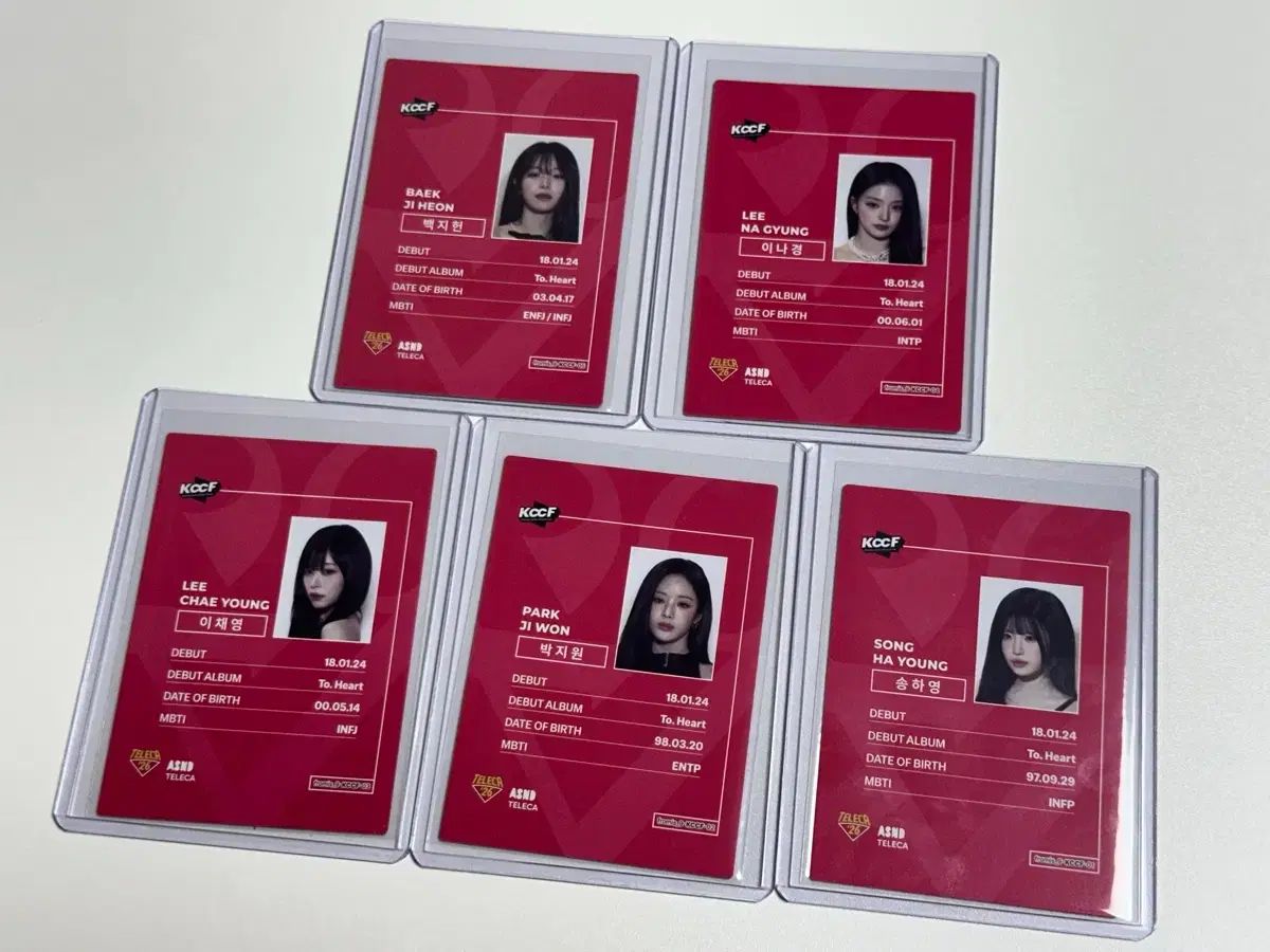 kccf fromis_9 プロモ カード 5種 セット