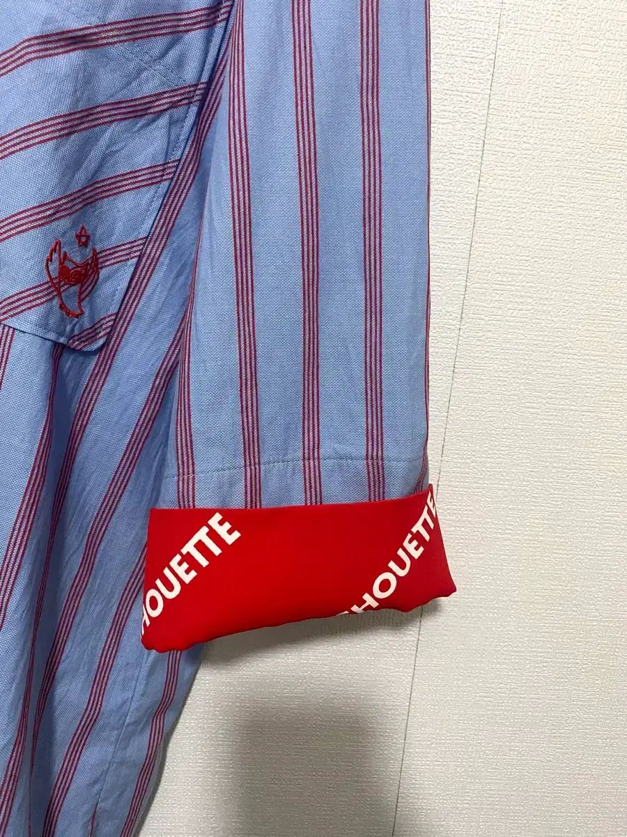 LUCKY CHOUETTE ラッキーシュエトゥ ストライプ シャツ ONE PIECE LUCKY CHOUETTE ラッキーシュエトゥ ストライプ シャツ ONE PIECE