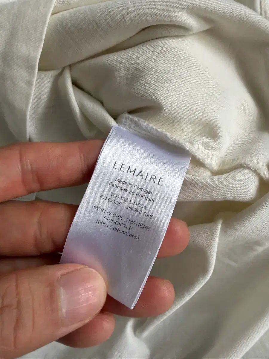 ルメール 長袖Tシャツ アイボリー
