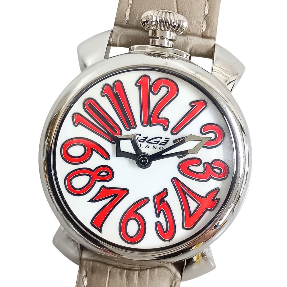 GAGA MILANO ガガ・ミラノ 5020 マヌアーレ クォーツ メンズ ベルト社外品 腕時計 正規品 / C1108
