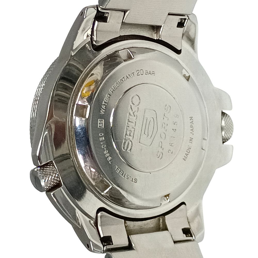 SEIKO セイコー 7S36-01E0 セイコー5 スポーツ ブラックアトラス 自動 