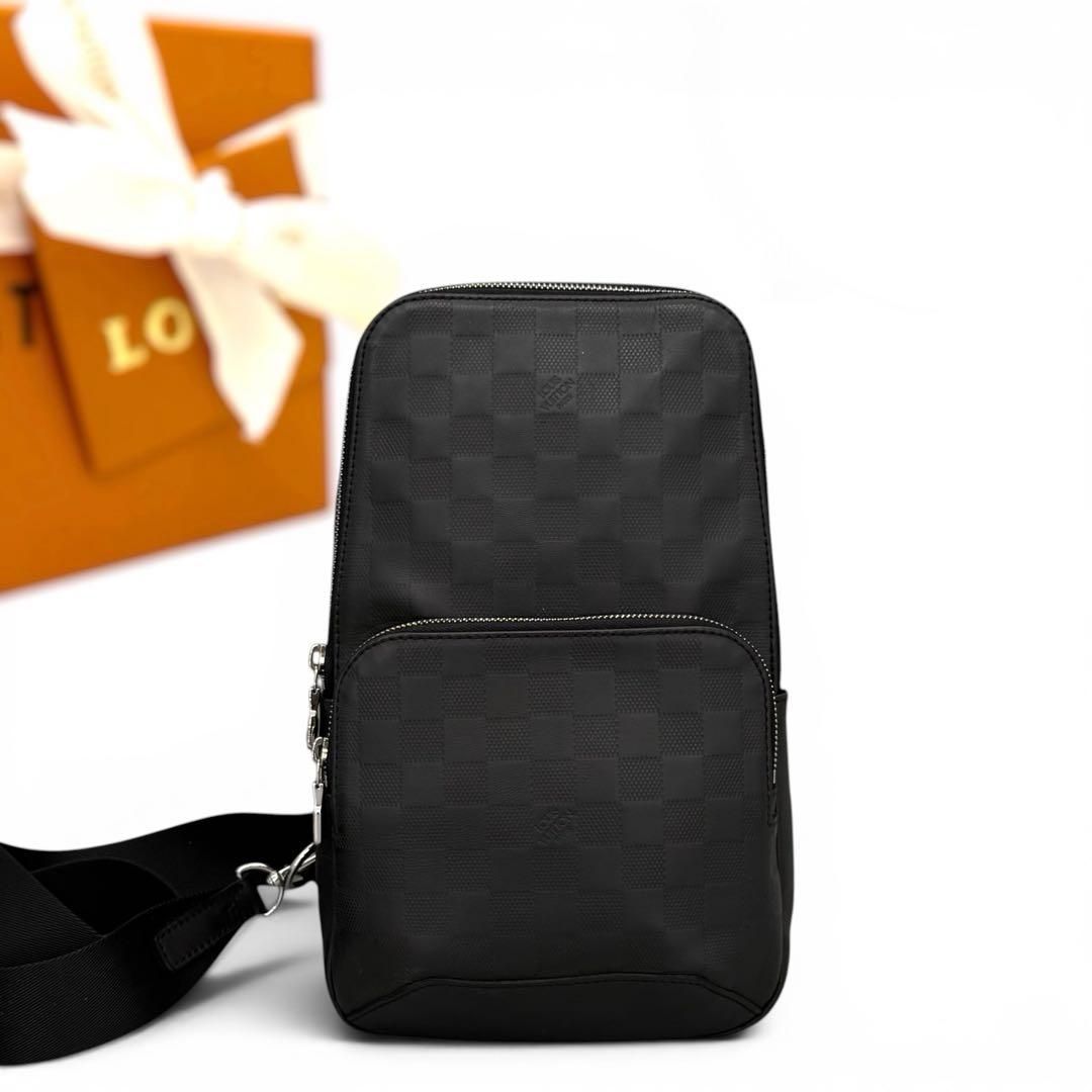 ルイヴィトン　ダミエ　アンフィニ　アヴェニュー　スリングバッグ　黒 LOUIS VUITTON ショルダーバッグ