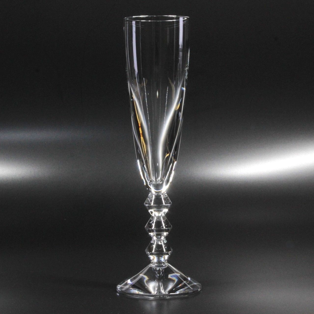 W31【極美品】Baccarat バカラ ベガ シャンパンフルート 1客 クリスタル フランス製 Vega シャンパングラス