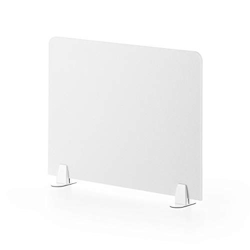 R◆サンワダイレクト パーテーション 卓上 幅60×高さ47.1cm デスク 仕切り フェルト素材 ホワイト 100-DPT003W 57454761