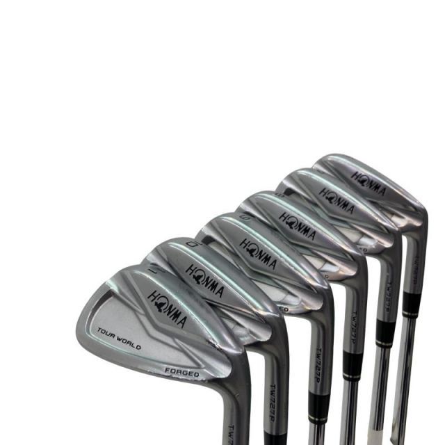 【中古】 本間ゴルフ TOUR WORLD TW727P FORGED 6S アイアンセット IR 純正特注シャフト (フレックスR) メンズ 男性用 右利き 右用 Cランク ゴルフクラブ