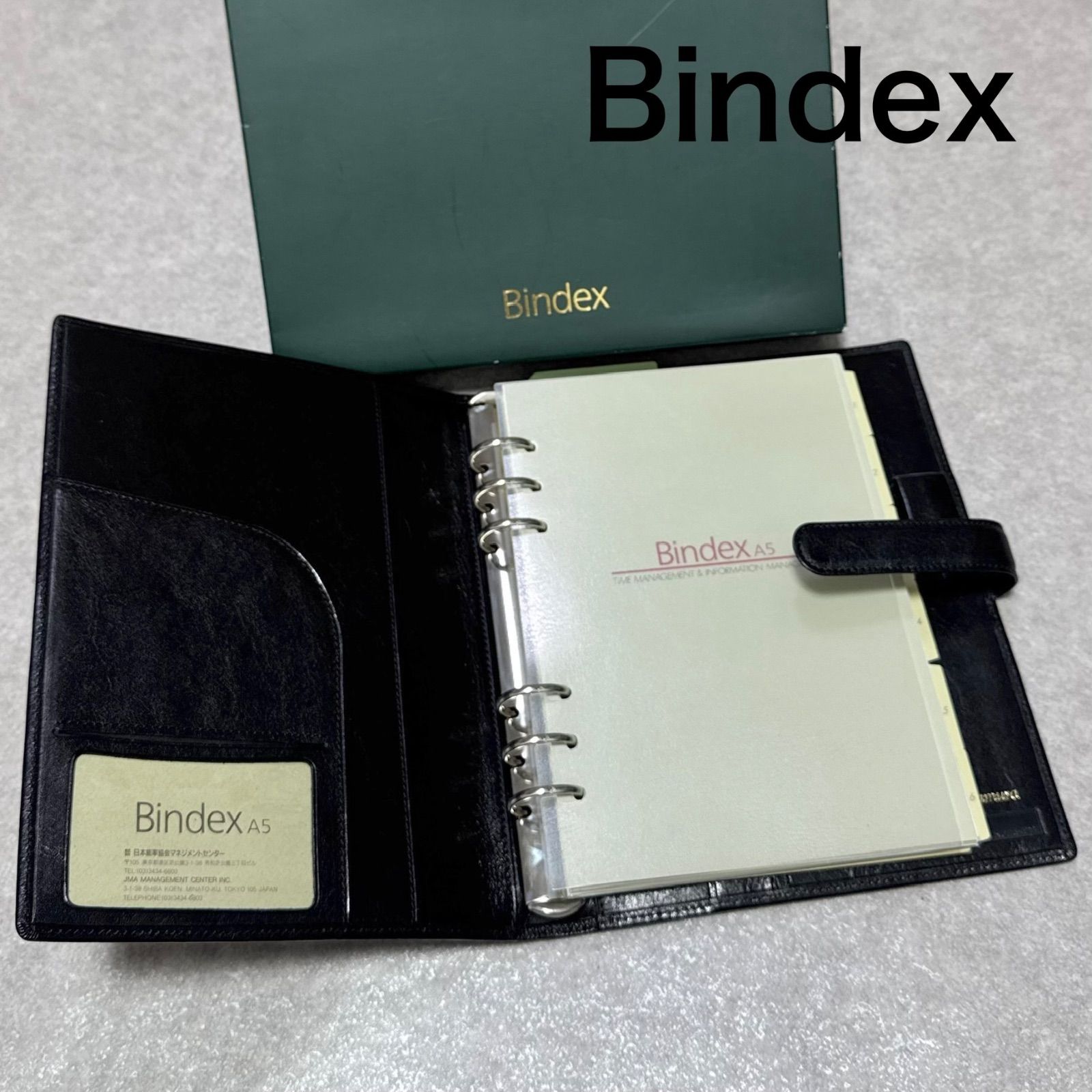 Bindex バインデックス システム手帳 手帳カバー A5 バインダー レザー NO.A5-911