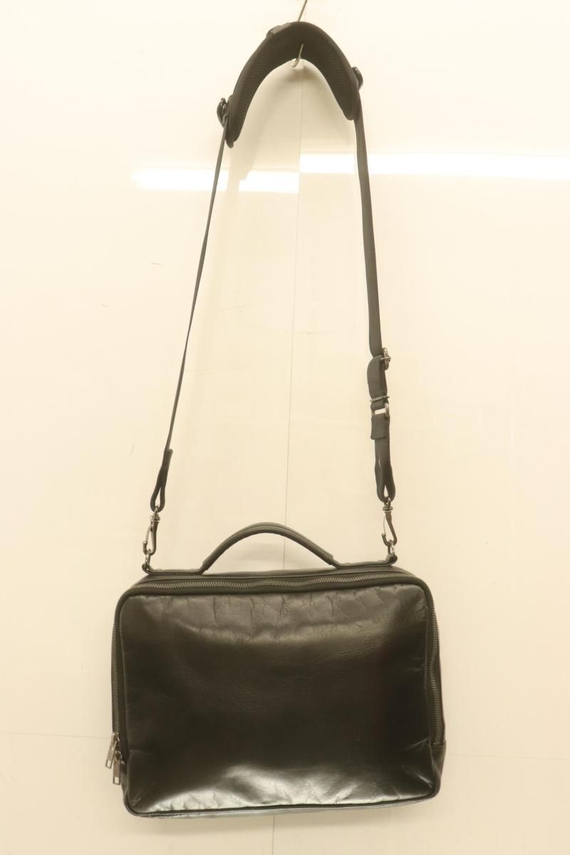 【中古】 LUGGAGE LABEL メンズビジネスバッグ -- ELEMENT 2WAYブリーフケース LUGGAGE LABEL -- 黒 ブラック 無地