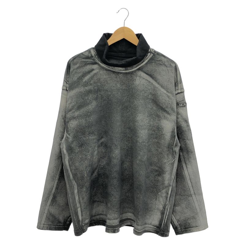 【中古】DIESEL D-Nlabelcol-S Track High neck　M グレー ディーゼル[66]