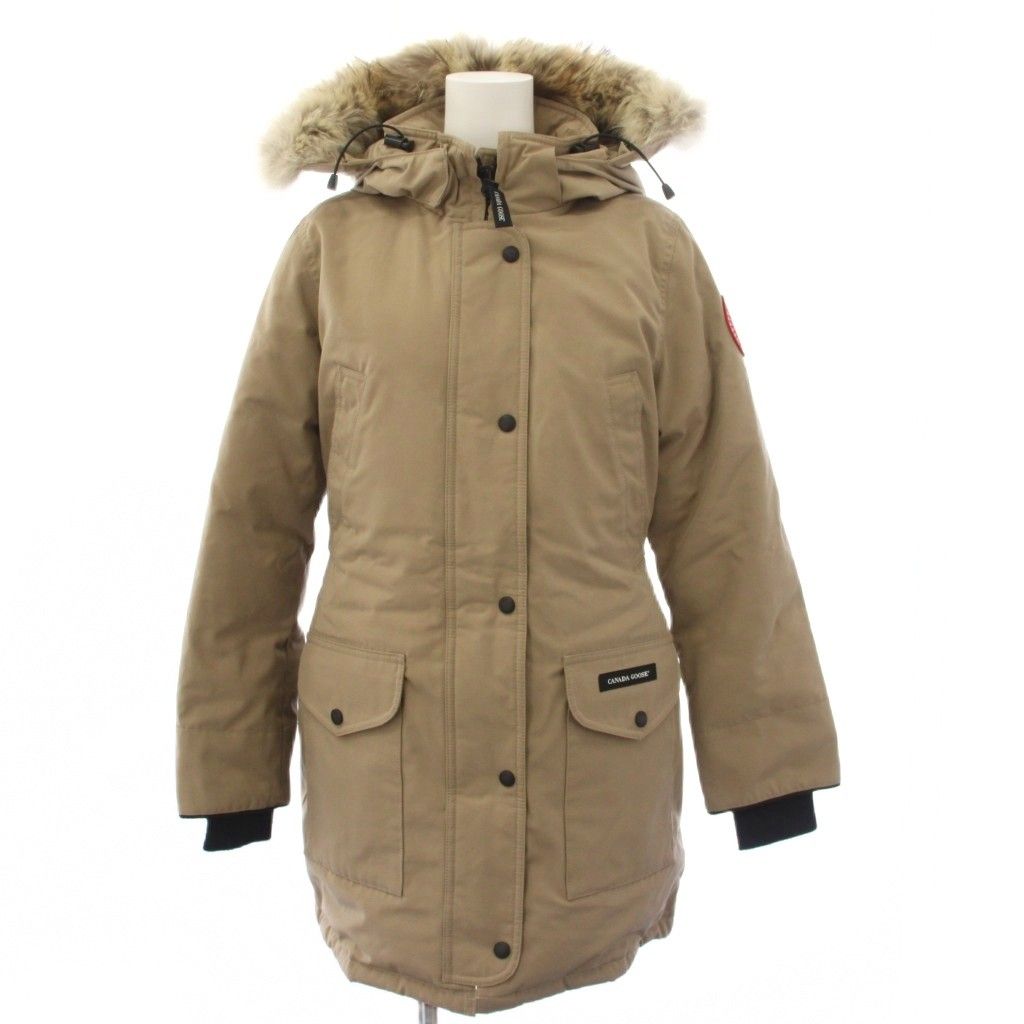 カナダグース CANADA GOOSE トリリウムパーカ TRILLIUM PARKA ダウンコート アウター フード コヨーテファー M ベージュ 6550LA /YT