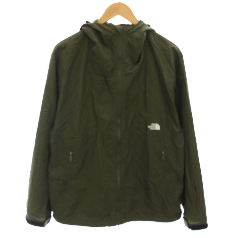 ザノースフェイス THE NORTH FACE コンパクトジャケット Compact Jacket ジップアップパーカー マウンテンパーカー アウター フード ロゴ刺繍 M カーキ NP71830 /YT