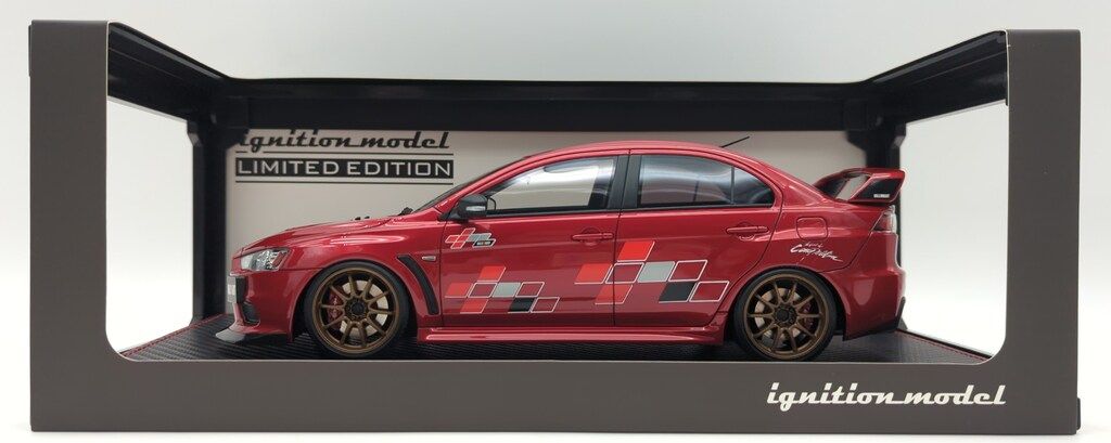 ignition model 1/18WEB限定 With Engine Mitsubishi Lancer Evolution X (CZ4A) Red Metallic IG3211