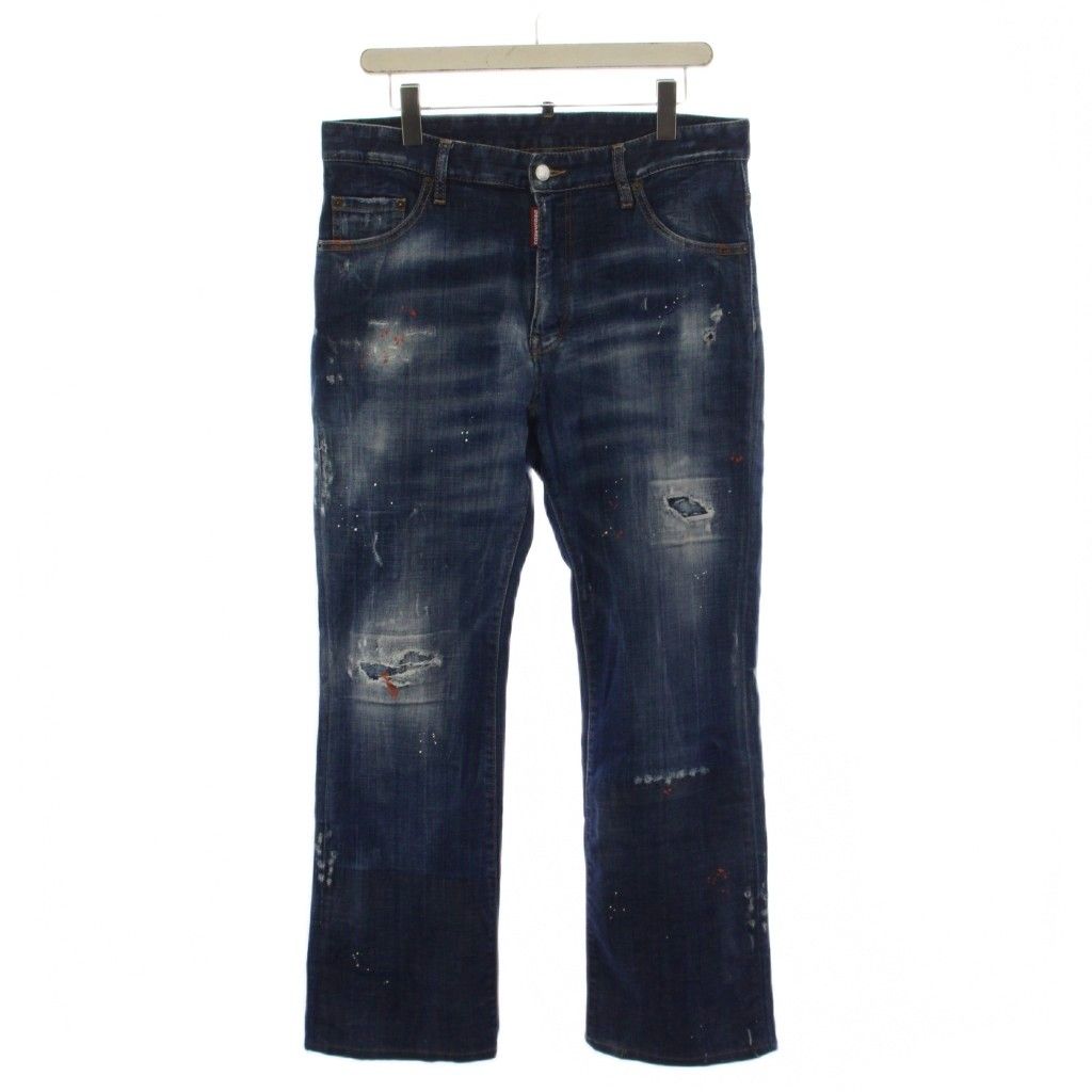 ディースクエアード DSQUARED2 デニムパンツ ジーンズ ジップフライ ペンダント加工 USED加工 50 インディゴ S74LB0687 /BM