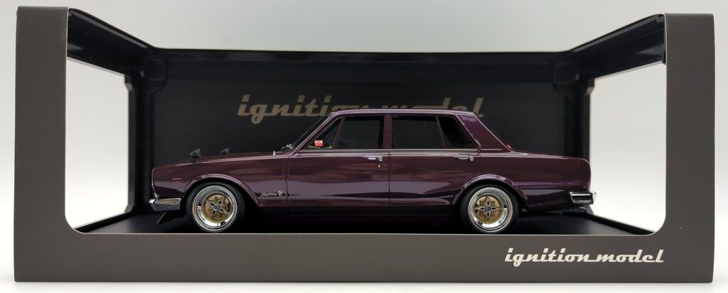 ignition model 1/18レジン製 テクノファントムホイール Nissan Skyline 2000 GT-R (PGC10) Purple IG1785