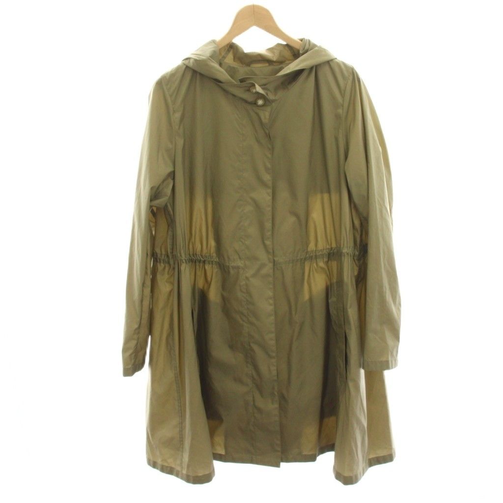 マッキントッシュ ロンドン MACKINTOSH LONDON フーデッドタフタコート スプリングコート ロング 大きいサイズ 44 カーキ G7A07-777-77 /HN