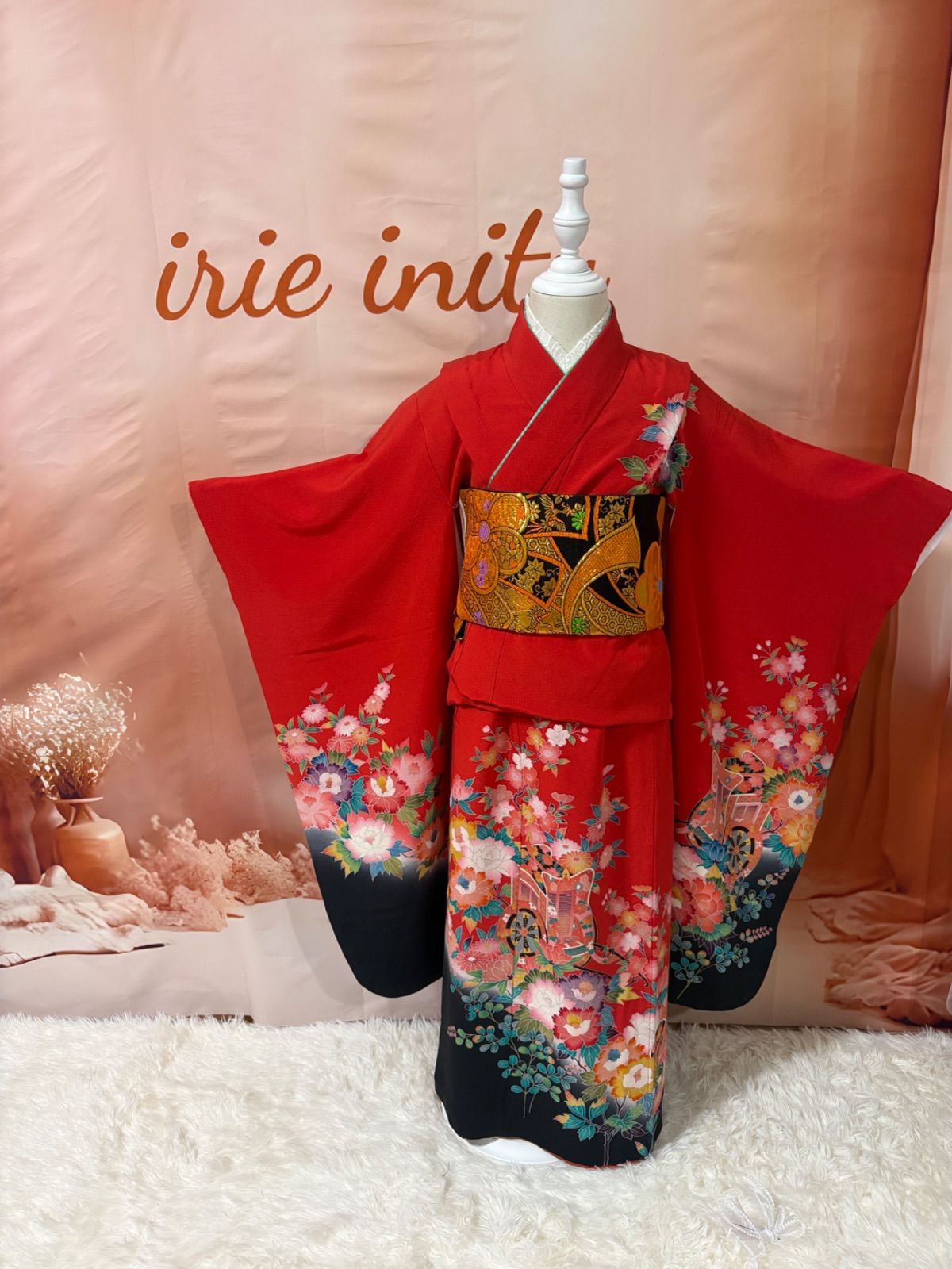 キッズ服(100cm~) 七五三 7歳 アンティーク 着物 リメイク