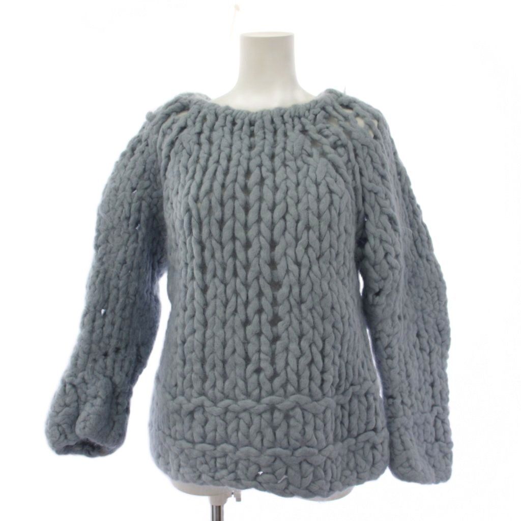 ロンハーマン Ron Herman RHC ウール Candy Hand Knit ローゲージニット セーター 長袖 水色 3010800288 /BM