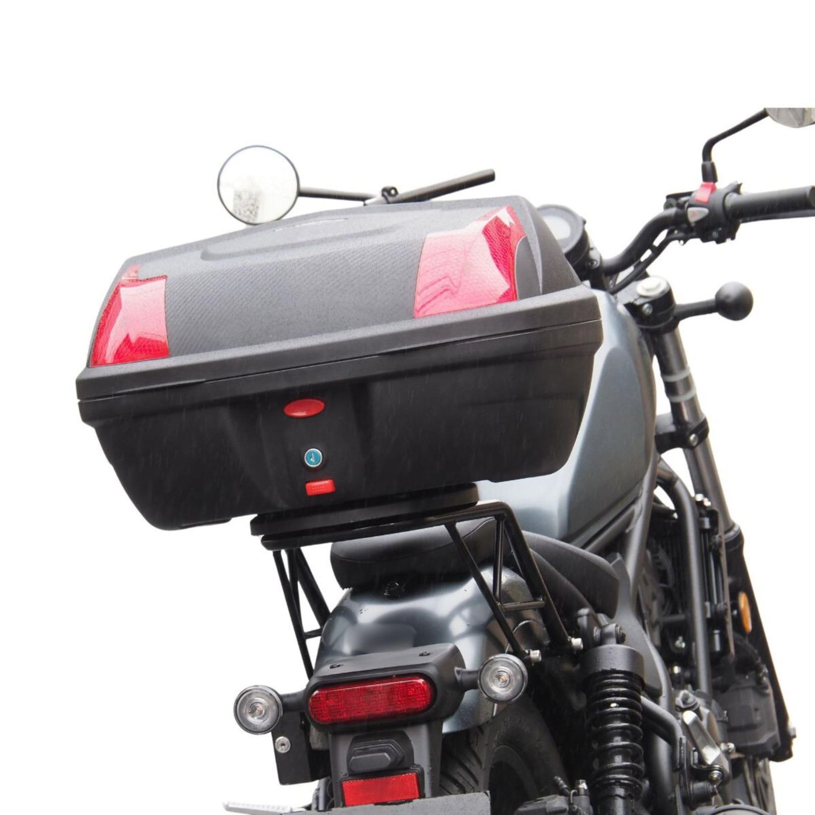 新品 ワールドウォーク レブル250/500用リアキャリア_ファットバータイプ 48リッターボックスセット wca-62-hwb48