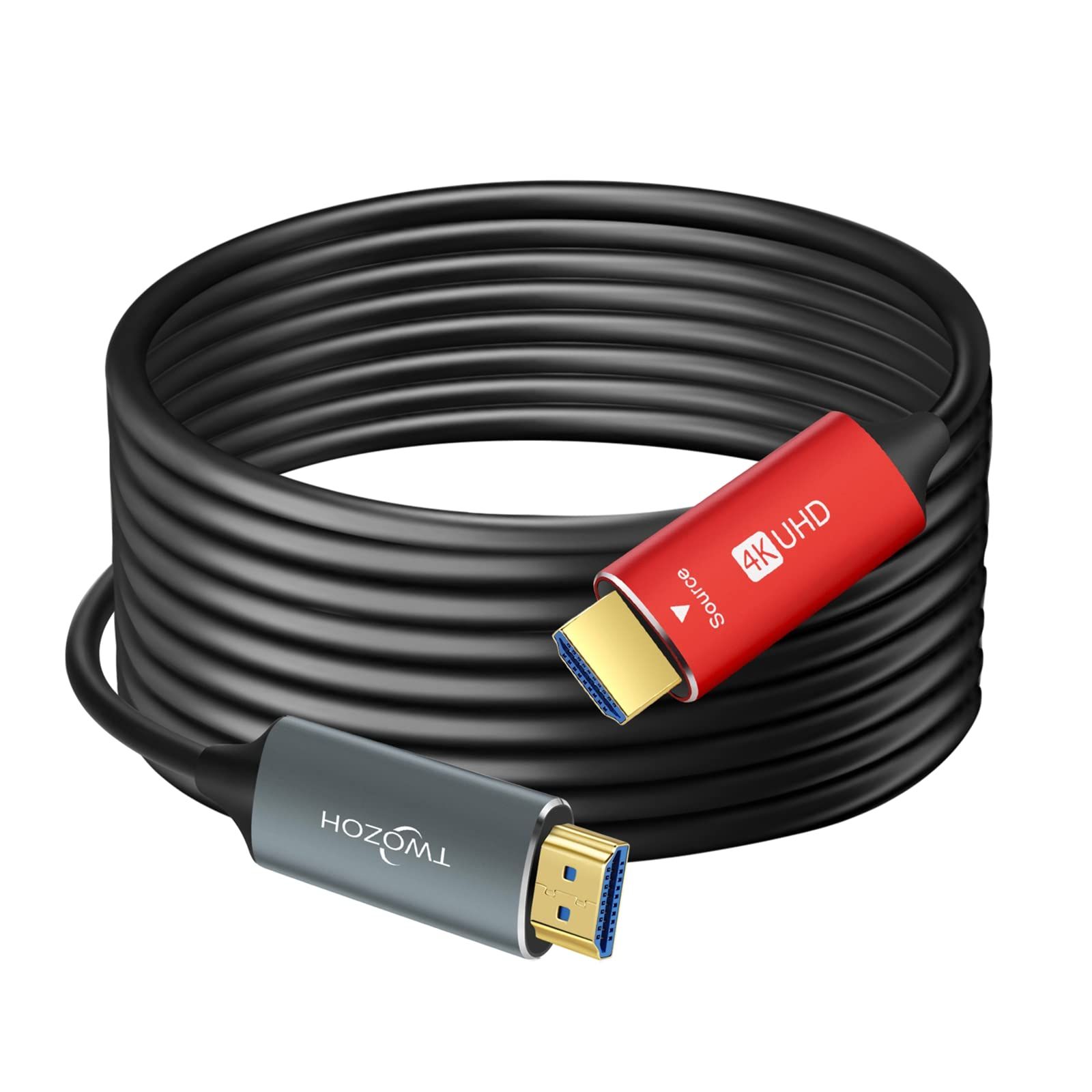 新品 Twozoh HDMI光ファイバーケーブル 75M 4Kファイバー HDMI コード 4K@60Hz/18Gbps対応 12,650円