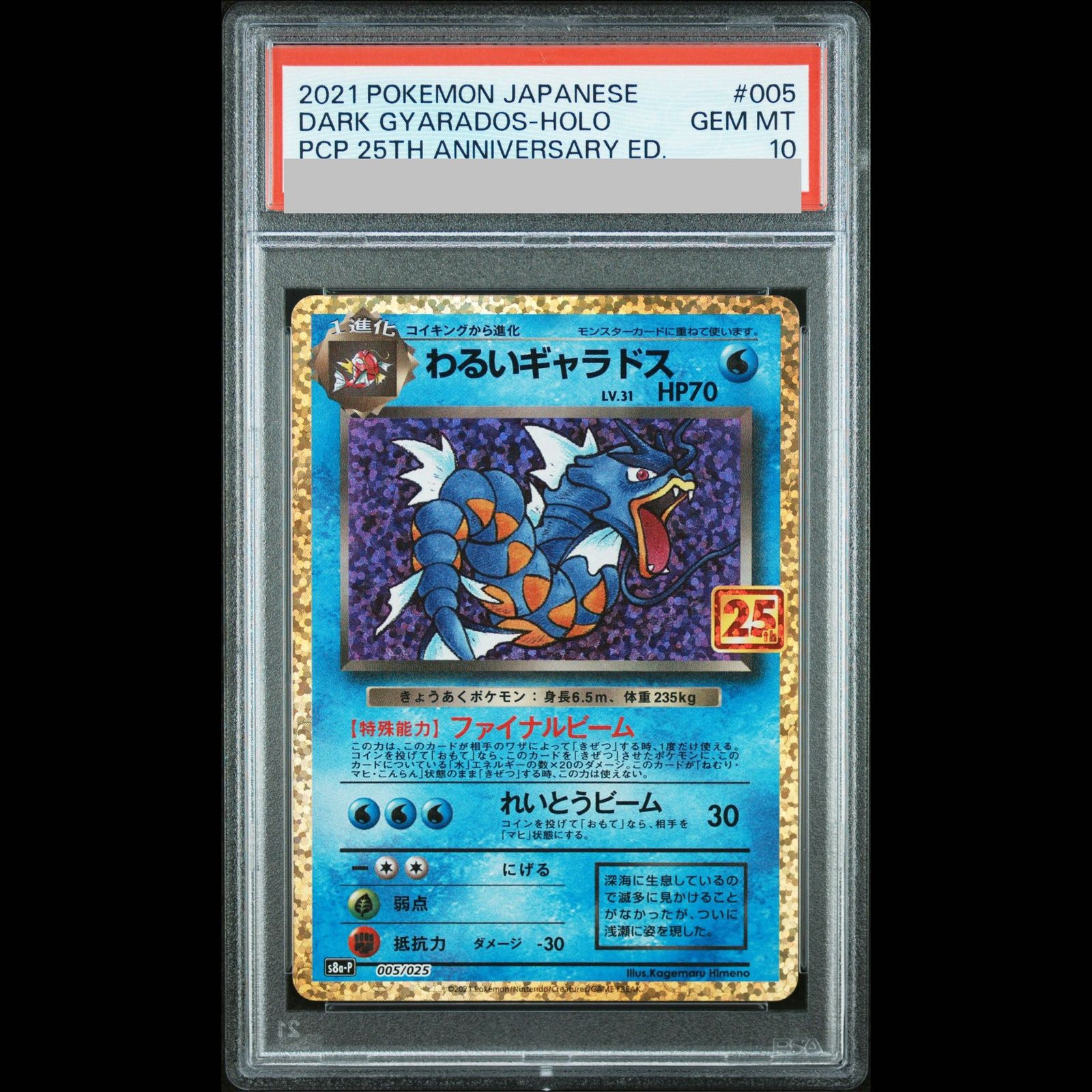 【PSA10】わるいギャラドス (25th) PROMO PROMO 005/025 1枚